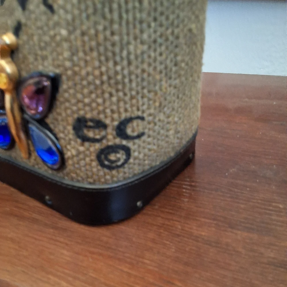 RARE.Near Mint Enid Collins of Texas  Gltterbugs Tote 1966 NWOT. Free Shipping - Picture 4 of 12